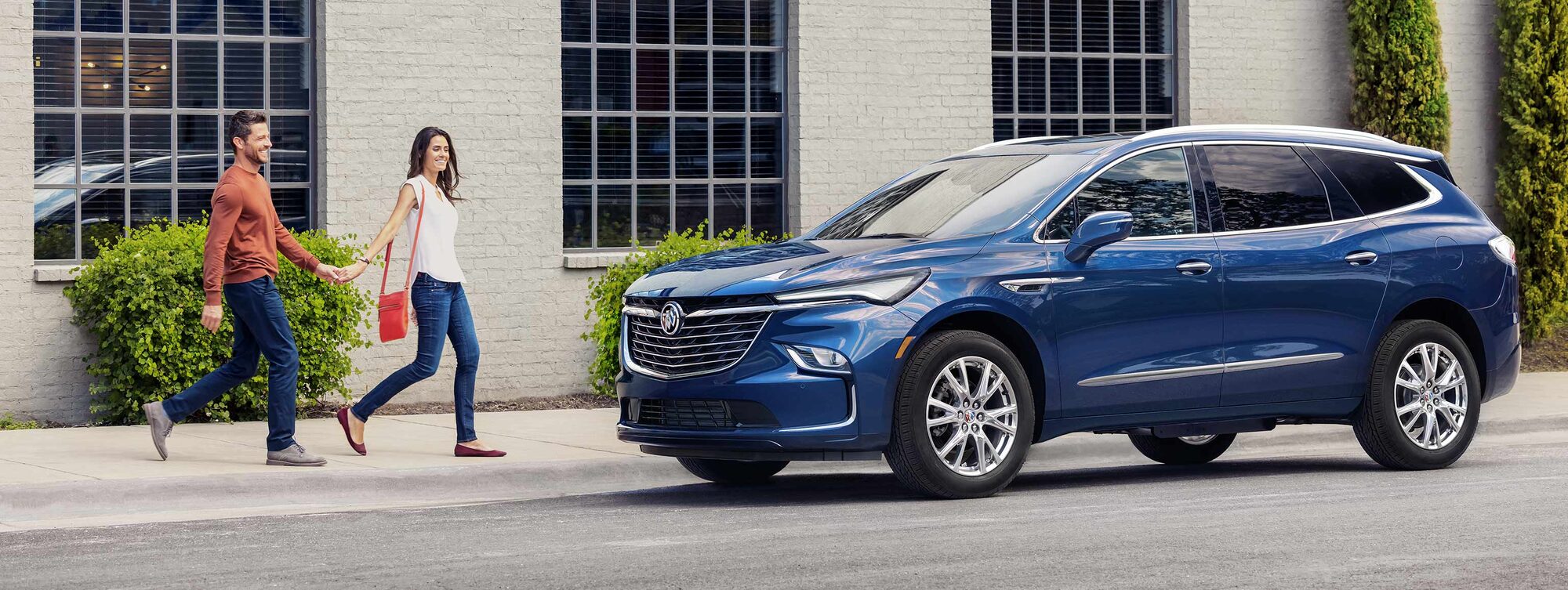 Women walking to SUV