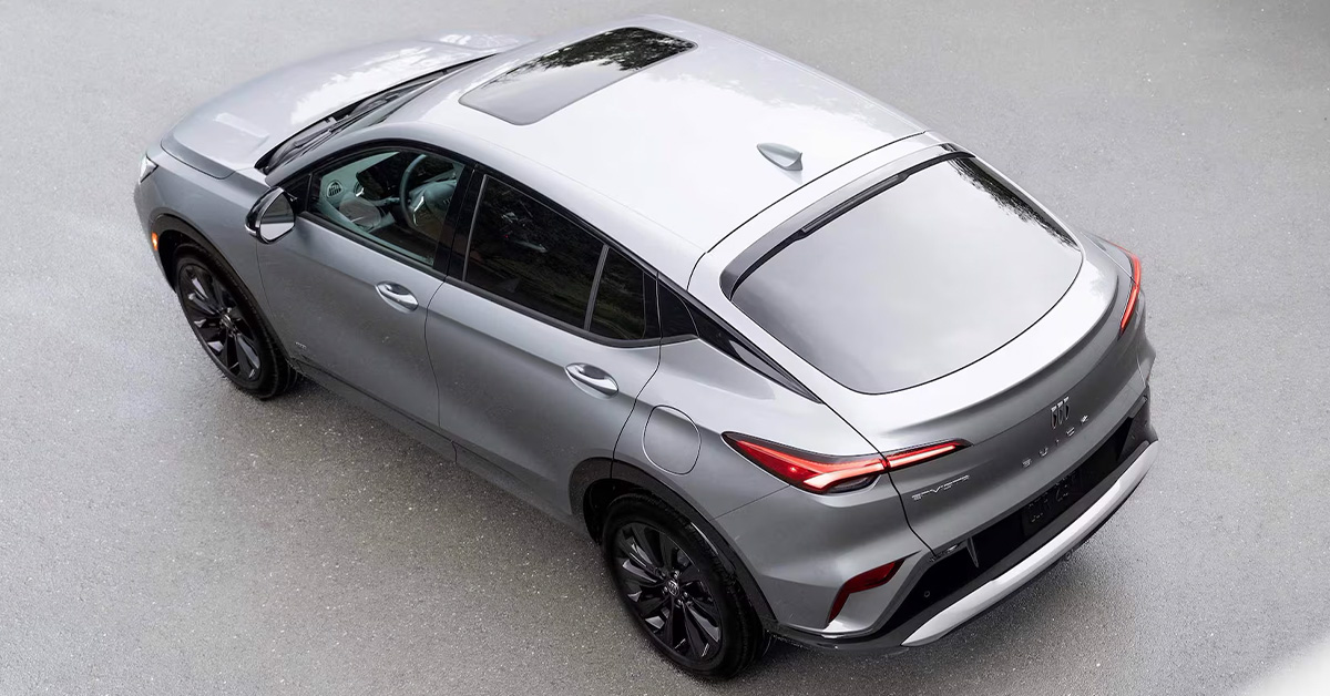 2025 Buick Envista Exterior in Silver From the Top Down