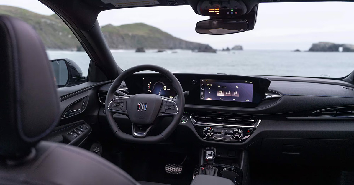 2025 Buick Steering wheel and dashboard interior