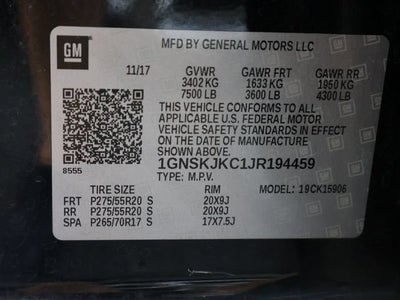 2018 Chevrolet Suburban Premier