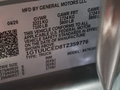 2026 GMC Sierra 1500 Elevation