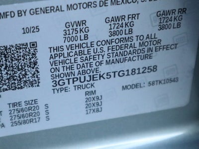 2026 GMC Sierra 1500 Elevation