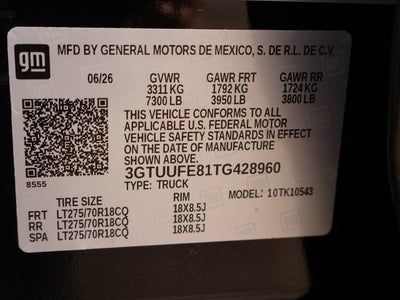 2026 GMC Sierra 1500 AT4X