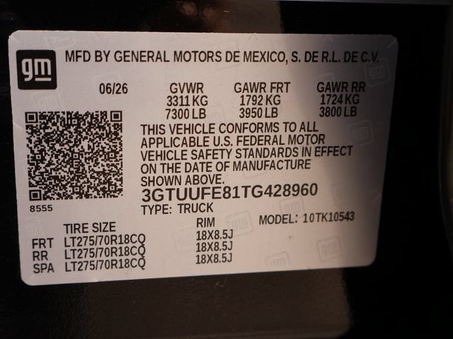 2026 GMC Sierra 1500 AT4X