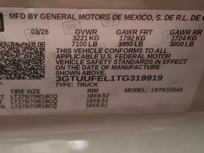 2026 GMC Sierra 1500 AT4X