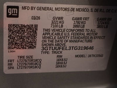 2026 GMC Sierra 1500 AT4X