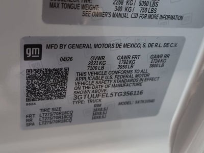 2026 GMC Sierra 1500 AT4X
