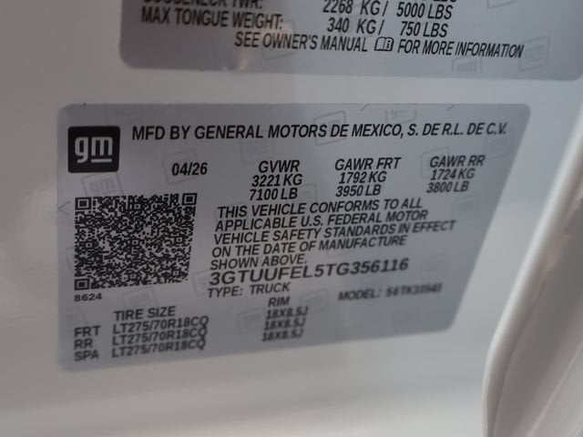 2026 GMC Sierra 1500 AT4X