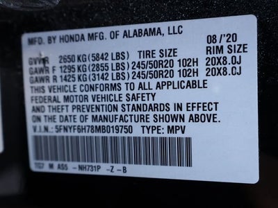2021 Honda Pilot Black Edition