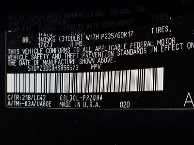 2017 Toyota Sienna XLE Auto Access Seat