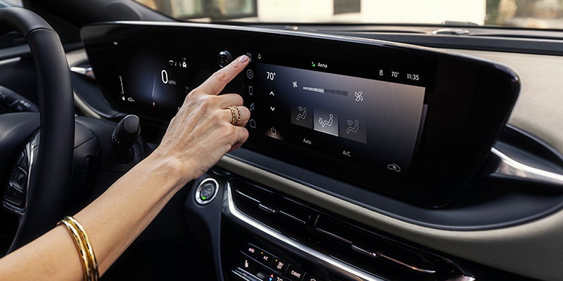 Photo of dashboard showing technology