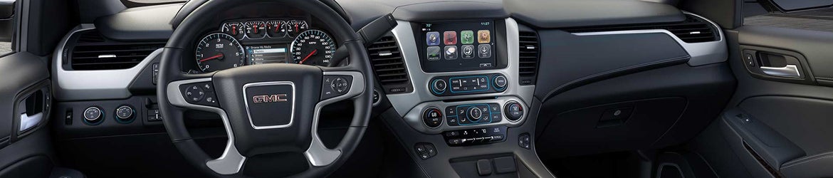 GMC Yukon Denali interior showing the dashboard