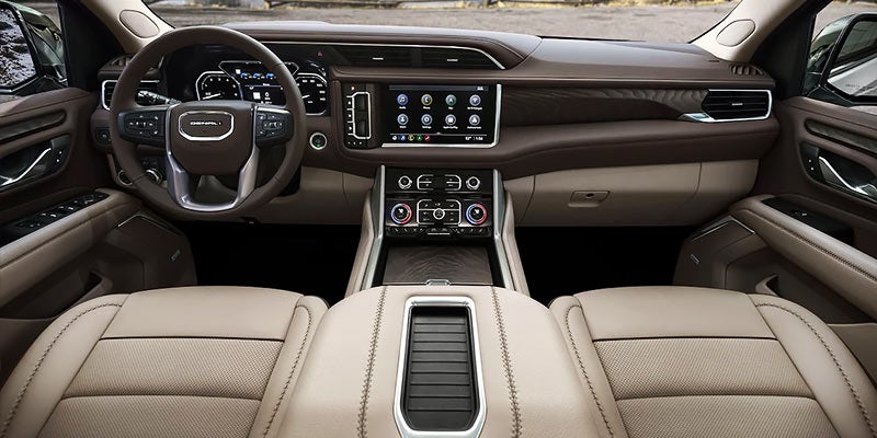 Interior Photo of Yukon XL showing technology