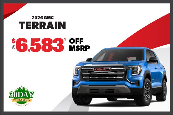 2026 GMC Terrain - up to $6583 off MSRP