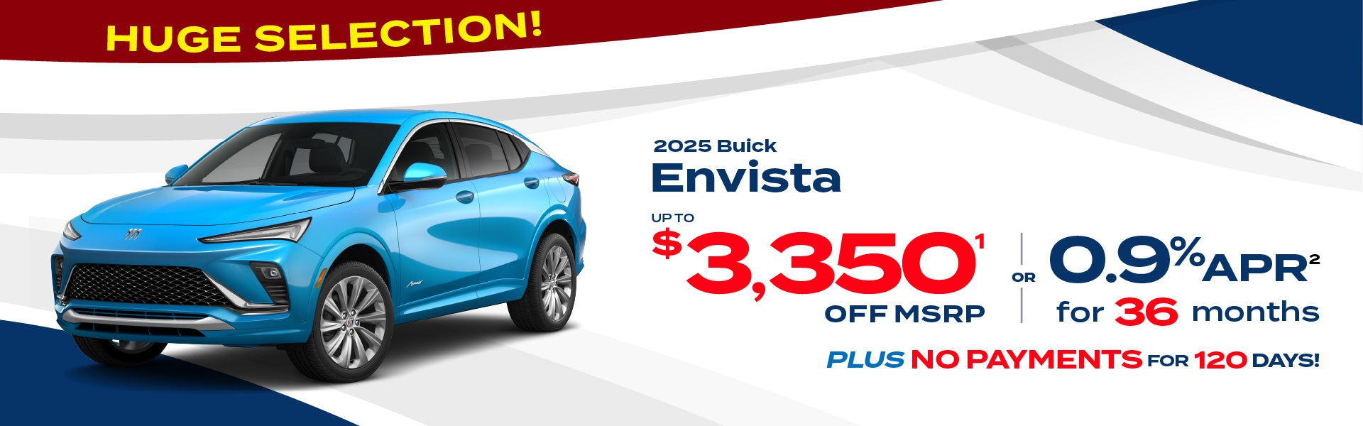2025 Buick Envista - up to $3350 off MSRP or 0.9% APR