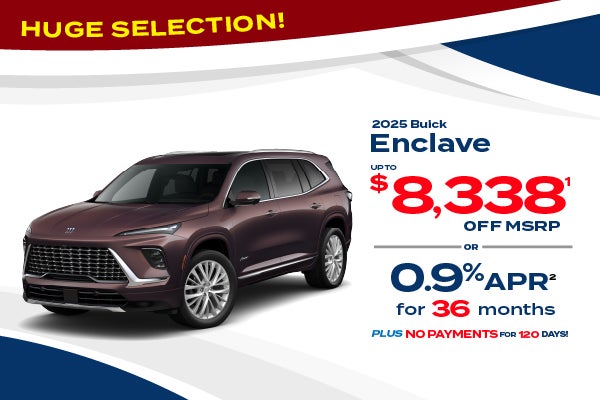 2025 Buick Enclave - up to $8338 off MSRP or 0.9% APR