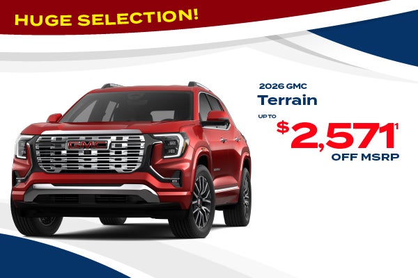 2026 GMC Terrain - up to $2571 off MSRP
