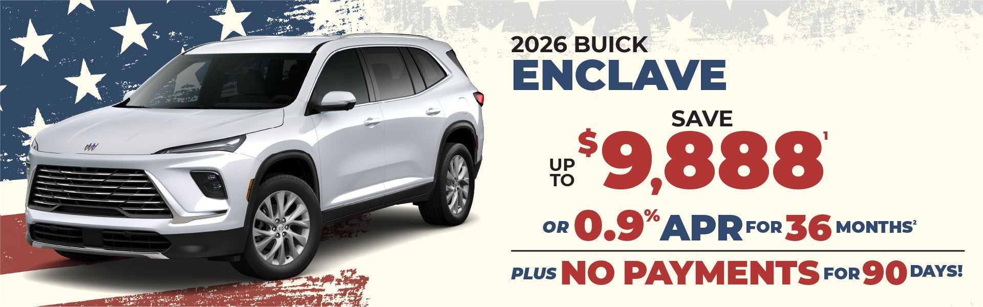 2026 Buick Enclave - up to $9888 off MSRP or 0.9% APR