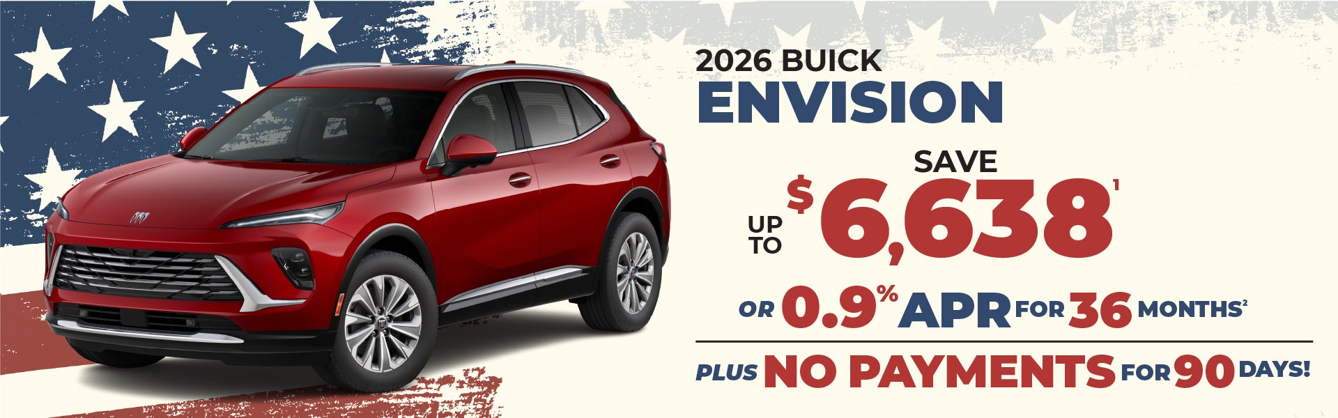 2026 Buick Envision - up to $6638 off MSRP or 0.9% APR