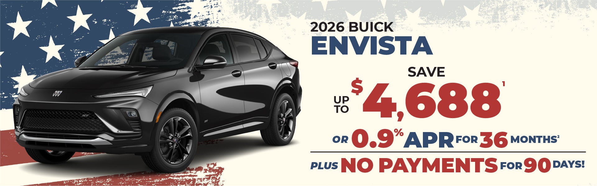 2026 Buick Envista - up to $4688 off MSRP or 0.9% APR