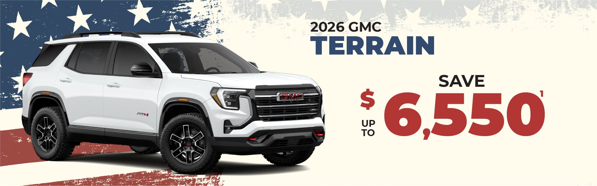 2026 GMC Terrain - up to $6550 off MSRP