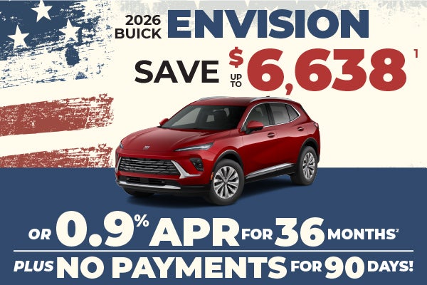 2026 Buick Envision - up to $6638 off MSRP or 0.9% APR