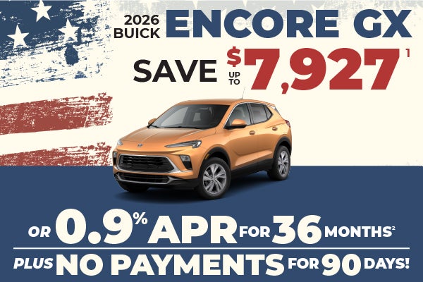 2026 Buick Encore GX - up to $7927 off MSRP or 0.9% APR