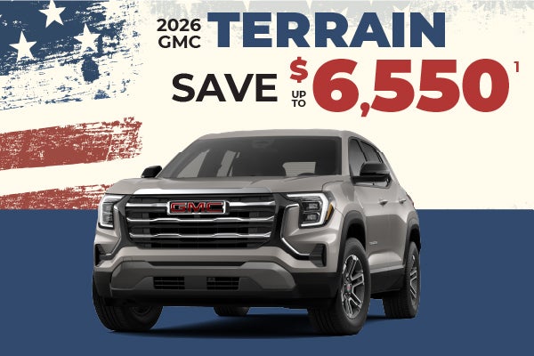 2026 GMC Terrain - up to $6550 off MSRP