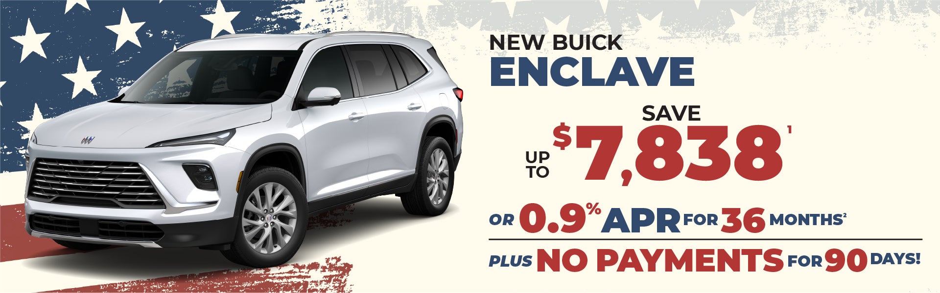 NEW Buick Enclave - up to $7838 off MSRP or 0.9% APR