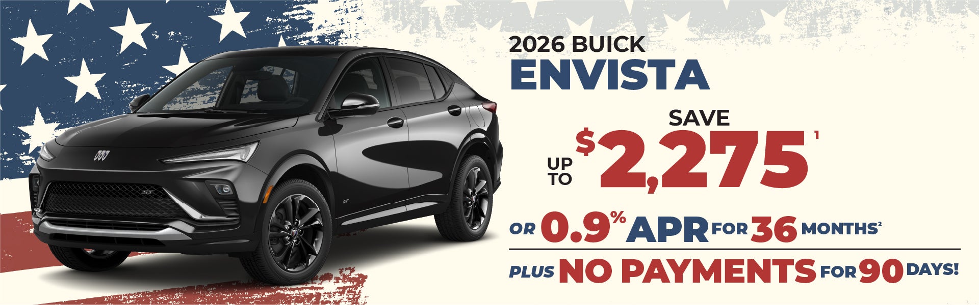 2026 Buick Envista - up to $2275 off MSRP or 0.9% APR