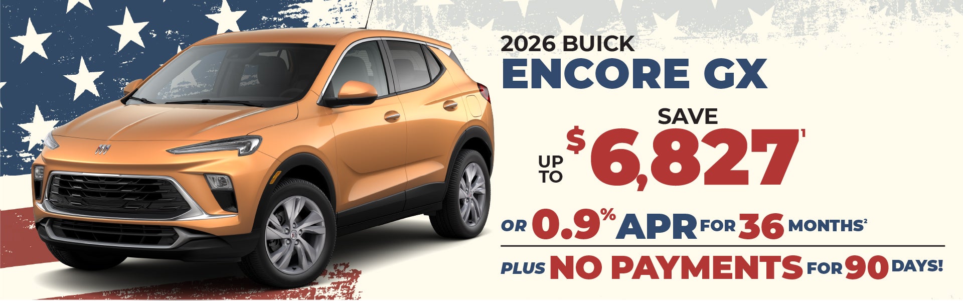 2026 Buick Encore GX - up to $6827 off MSRP or 0.9% APR
