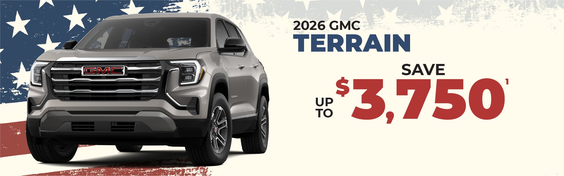 2026 GMC Terrain - up to $3750 off MSRP