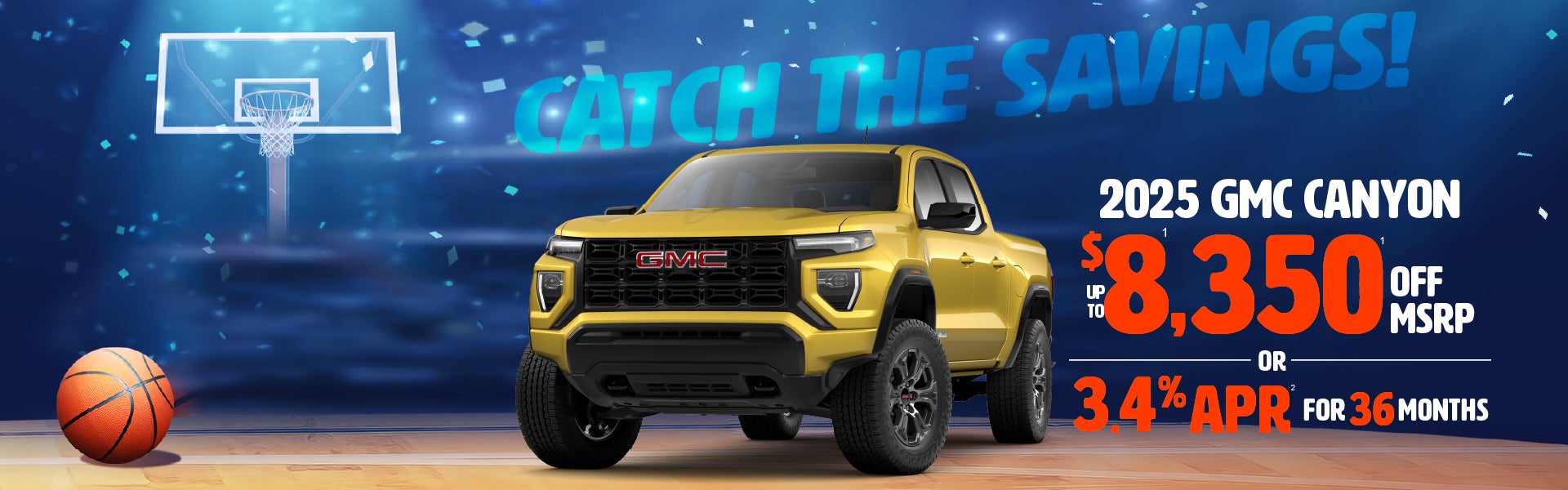 2025 GMC Canyon - up to $8350 off MSRP or 3.4% APR