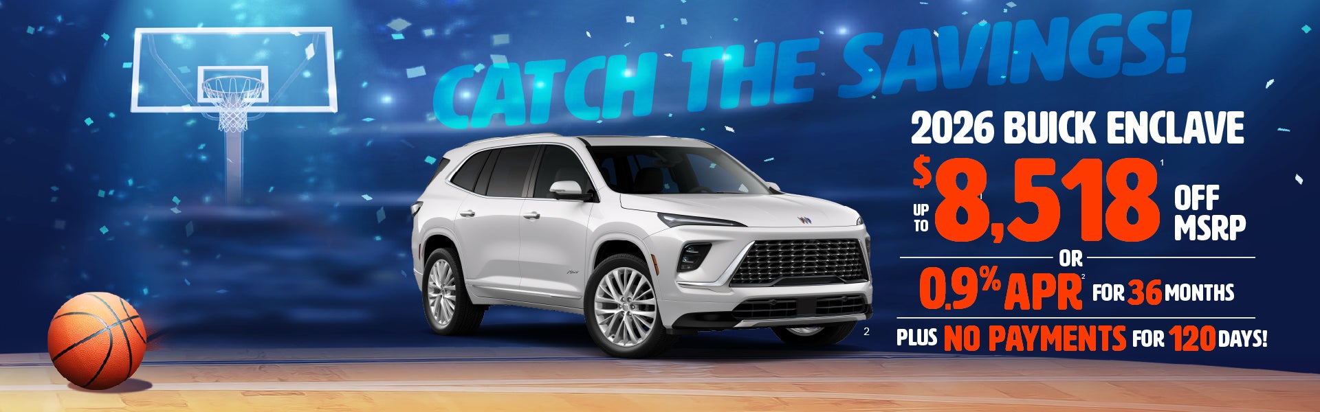 2026 Buick Enclave - up to $8518 off MSRP or 0.9% APR