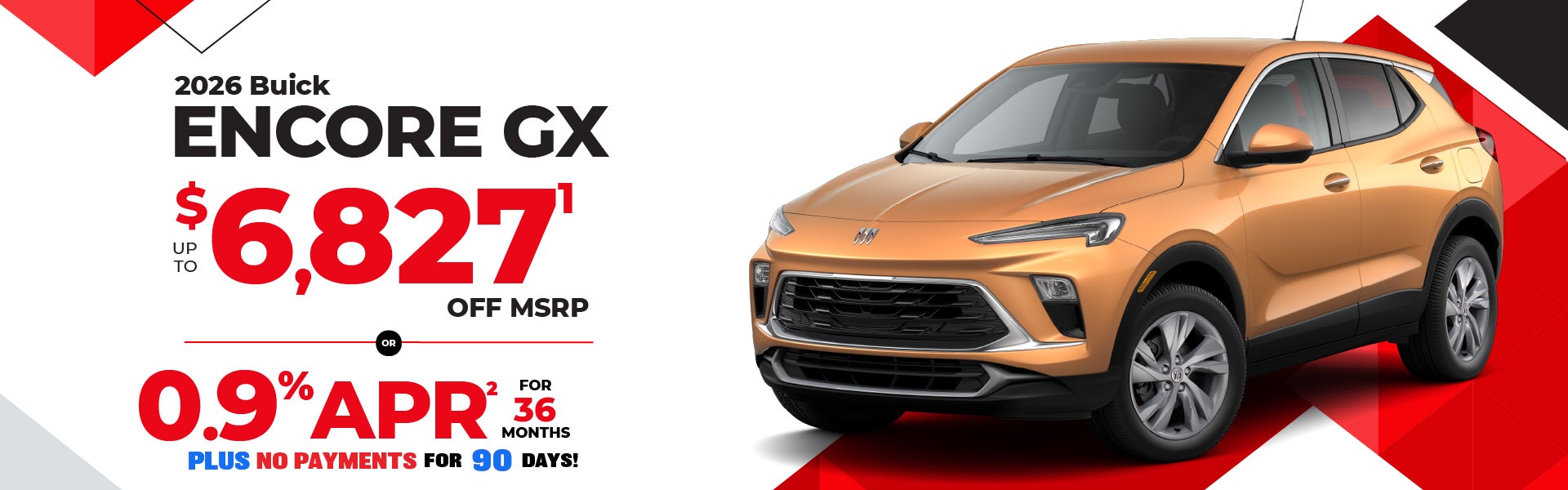 2026 Buick Encore GX - up to $6827 off MSRP or 0.9% APR