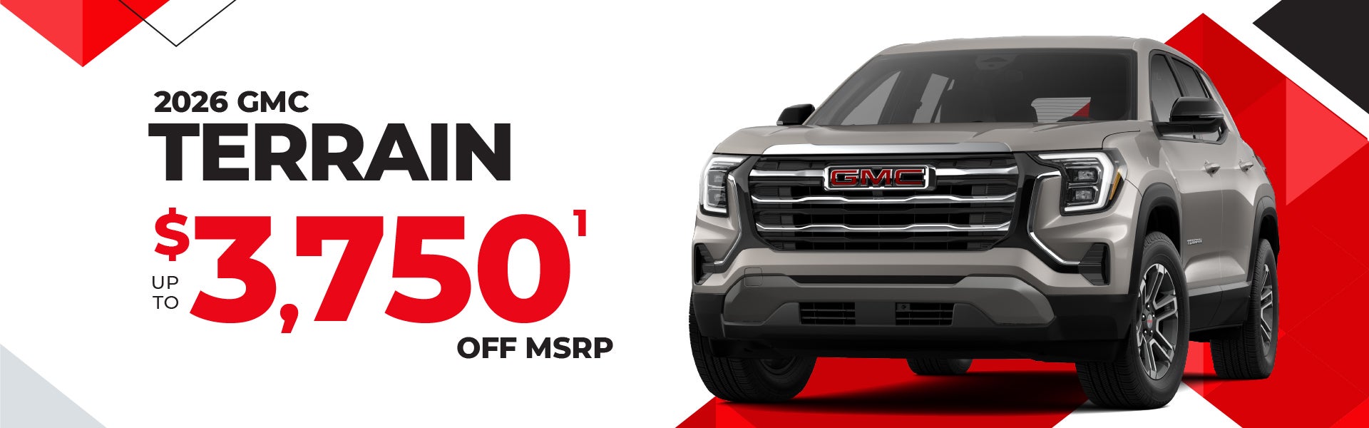 2026 GMC Terrain - up to $3750 off MSRP