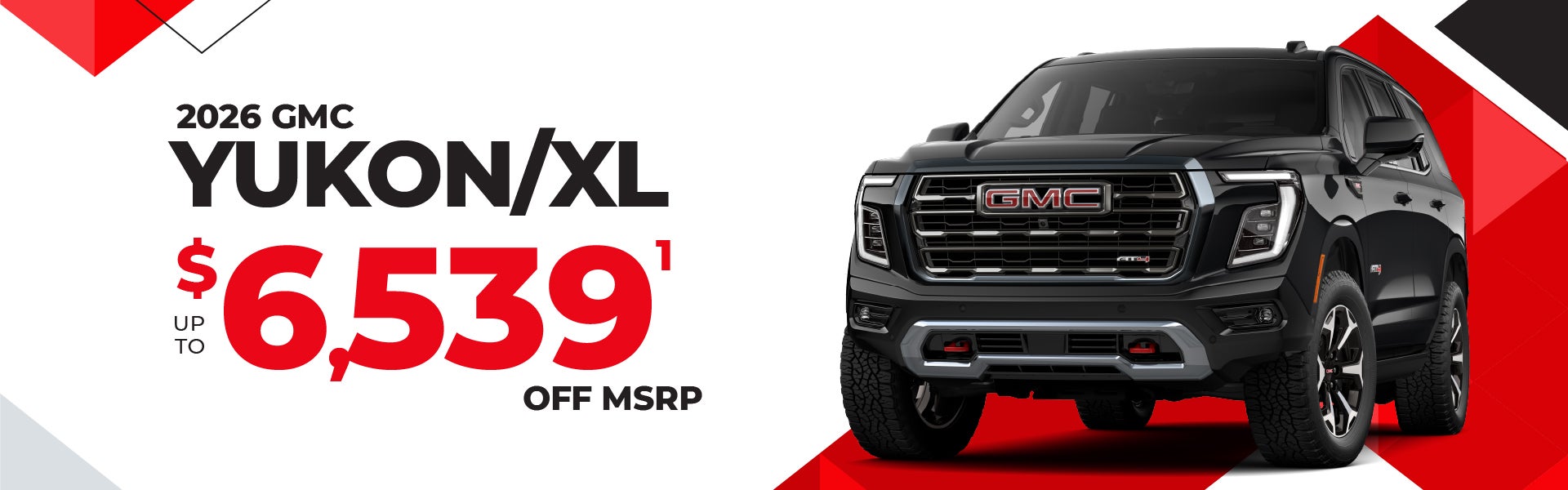 2026 GMC Yukon - up to $6539 off MSRP