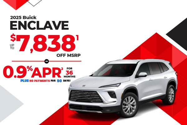 2026 Buick Enclave - up to $7838 off MSRP or 0.9% APR