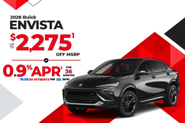 2026 Buick Envista - up to $2275 off MSRP or 0.9% APR