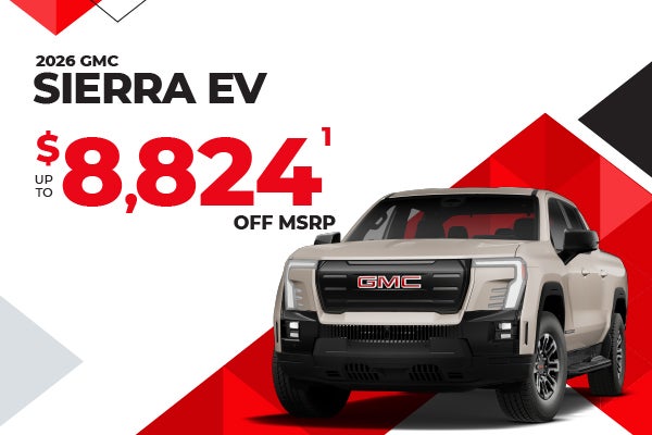 2026 GMC Sierra EV - up to $8824 off MSRP