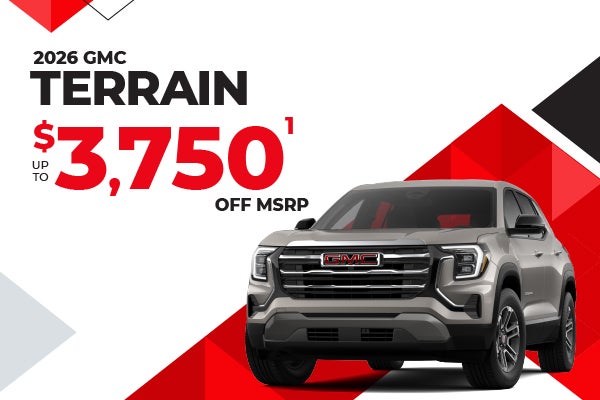 2026 GMC Terrain - up to $3750 off MSRP