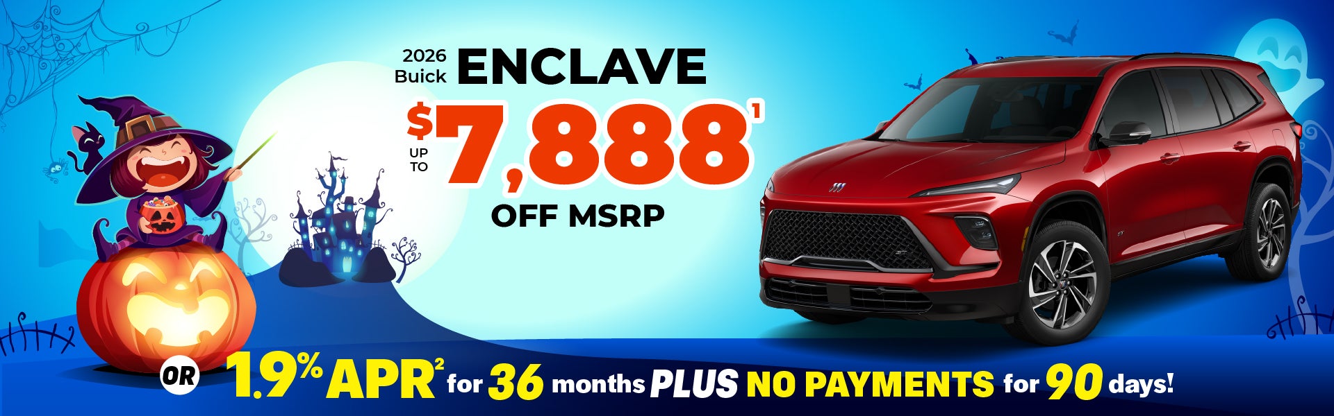 2026 Buick Enclave - up to $7888 off MSRP or 1.9% APR