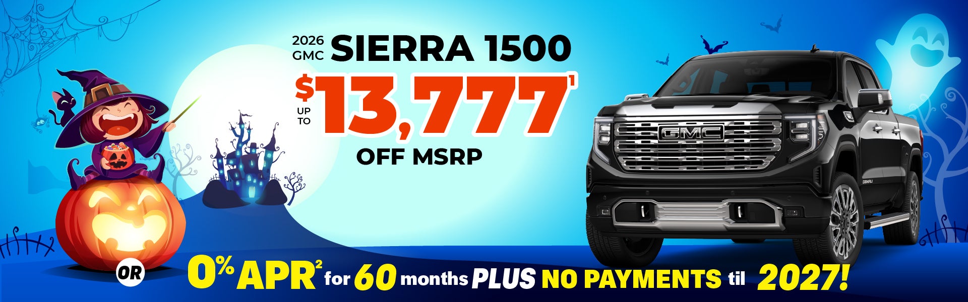 2026 GMC Sierra 1500 - up to $13,777 off MSRP or 0% APR