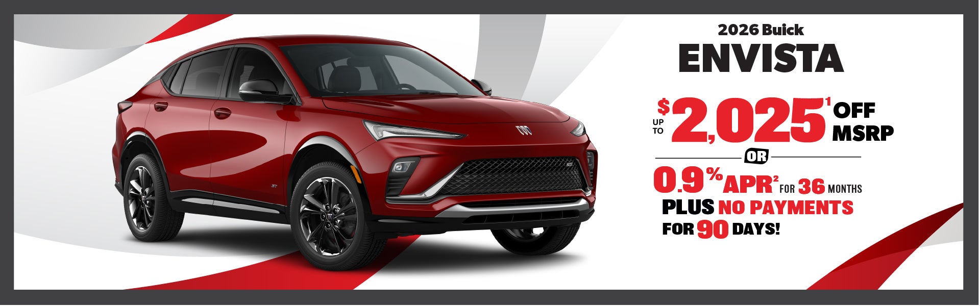 2026 Buick Envista - up to $2025 off MSRP or 0.9% APR