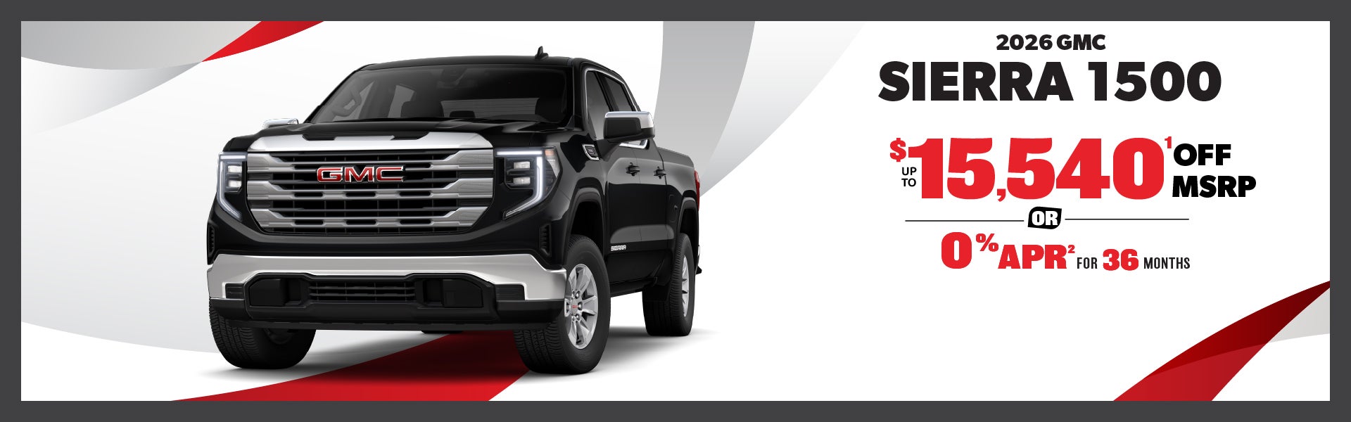 2025 GMC Sierra 1500 - up to $15,450 off MSRP or 0% APR