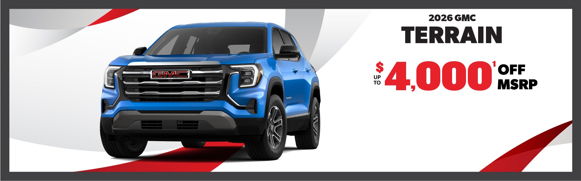 2026 GMC Terrain - up to $4000 off MSRP