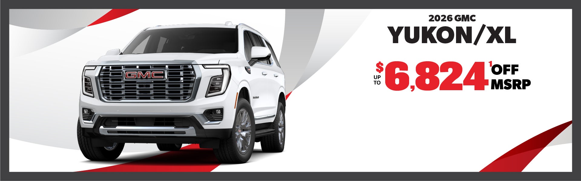 2026 GMC Yukon - up to $6824 off MSRP